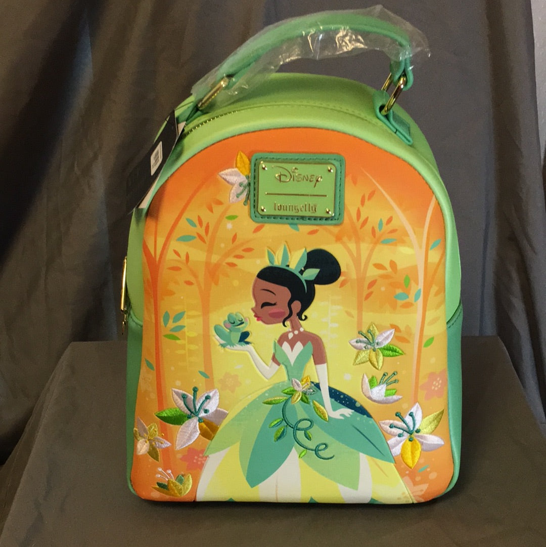 Loungefly - Princess and the Frog Tiana Mini Backpack and Wallet set