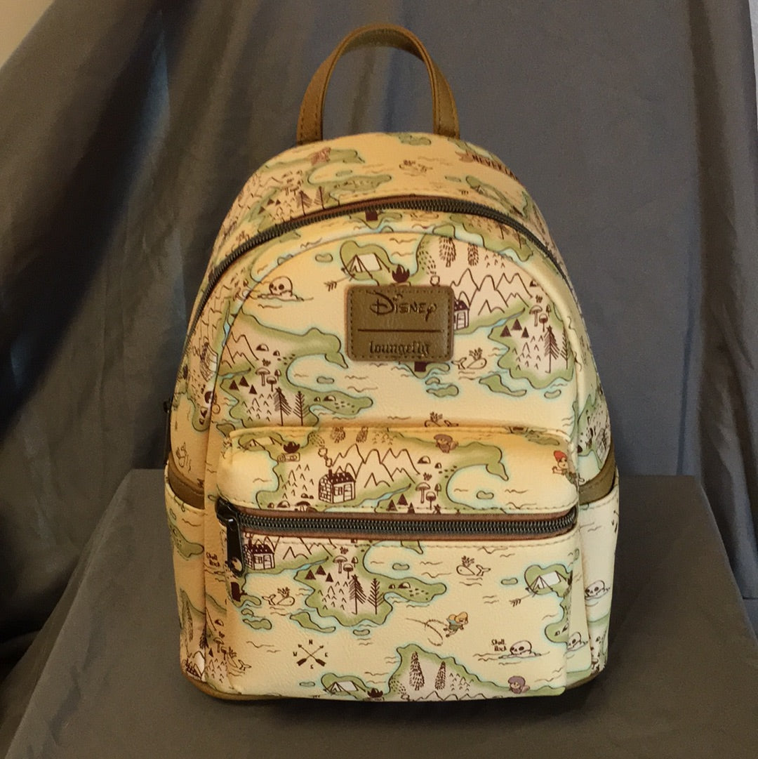 Loungefly - Peter Pan Neverland Map Mini Backpack