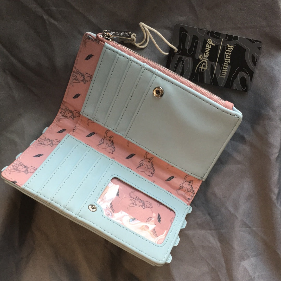 Dumbo - LOUNGEFLY - Circus Tent Mini Backpack and Wallet set