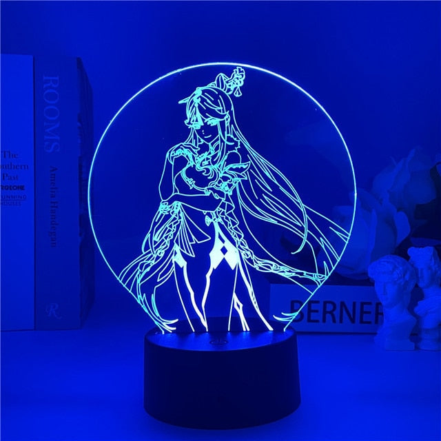 Genshin Night Light 3D Illusion