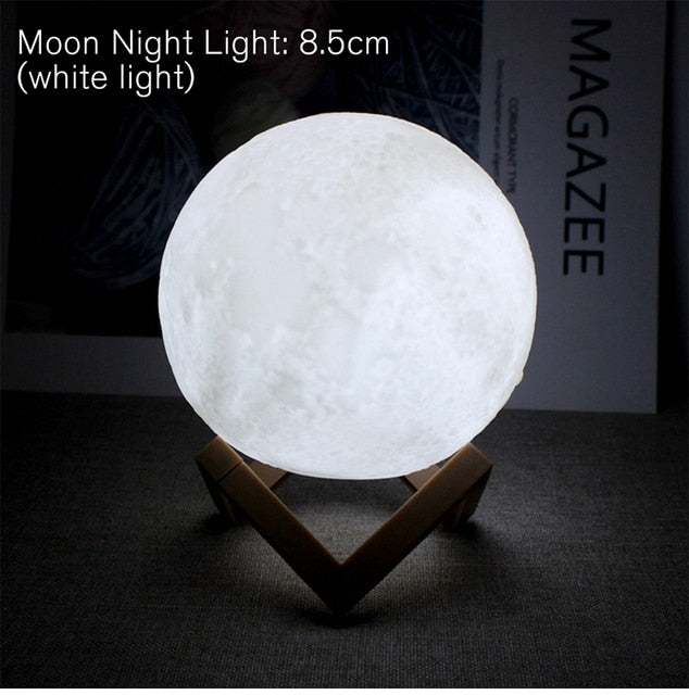 LED Battery Powered Moon Lamp