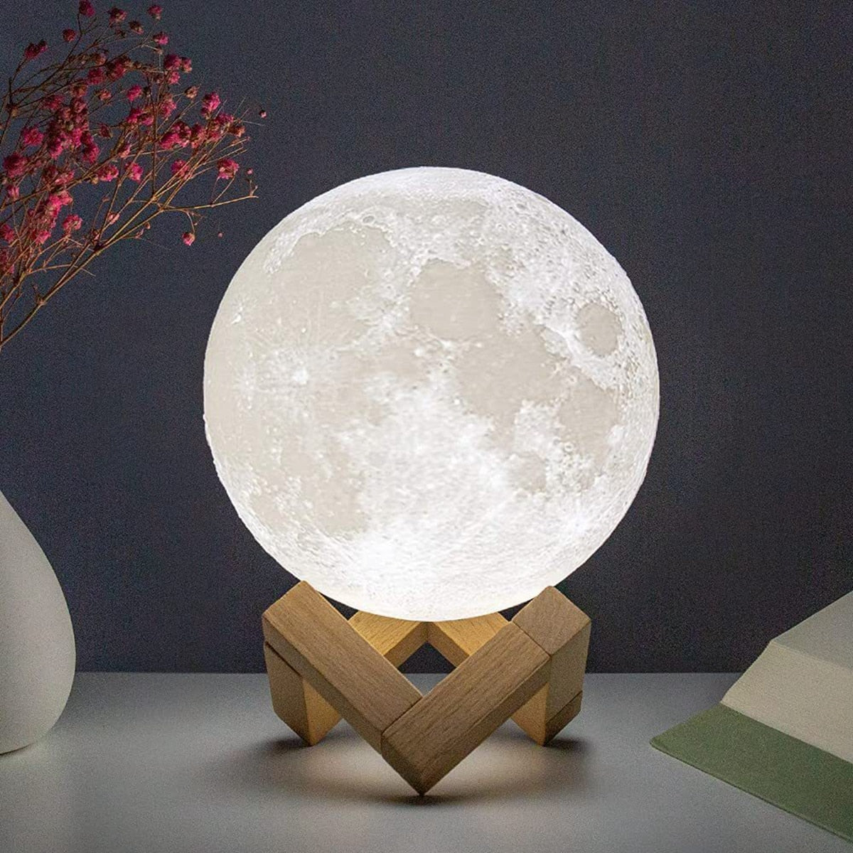 LED Battery Powered Moon Lamp