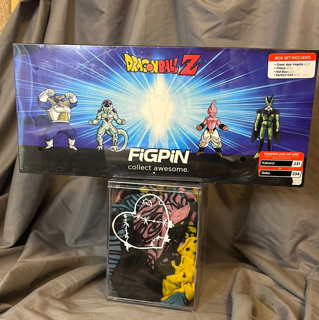 FiGPiN - Dragonball Z - Great Ape Vegeta - Frieza - Kid Buu - Perfect Cell - Box Set