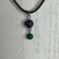 Lapis Lazuli and Malachite Pendant