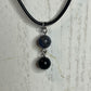 Lapis Lazuli and Black Obsidian pendant